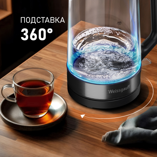 ������ ������������� Weissgauff WK 1700 EcoGlass Nero