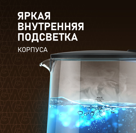 ������ ������������� Weissgauff WK 1700 EcoGlass Graphite