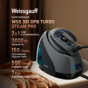  Weissgauff WSS 301 DPB Turbo Steam Pro