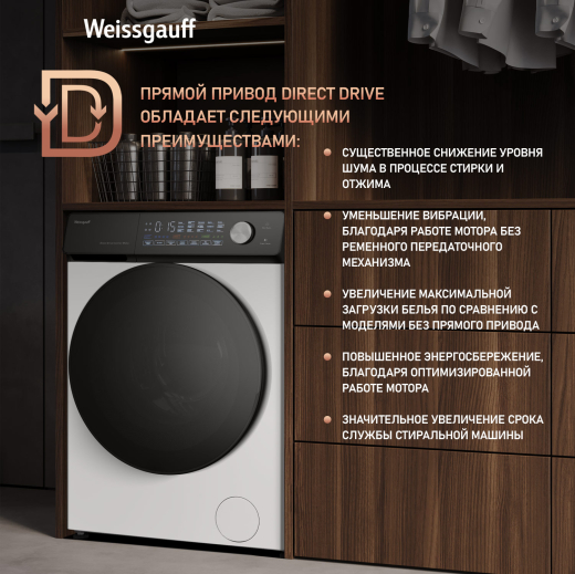 C��������� ������ � ������ ��������, ���������� � ����� Weissgauff WM 45127 Steam Direct Drive