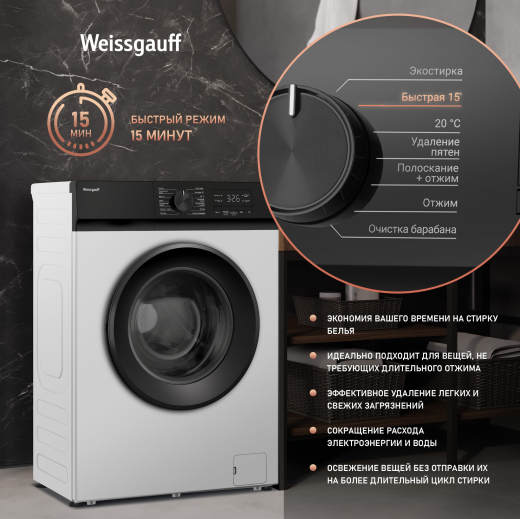 C��������� ������ � ���������� � ����� Weissgauff WM 39106 Inverter Steam