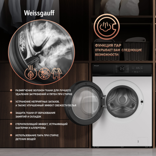 C��������� ������ � ���������� � ����� Weissgauff WM 45128 Inverter Steam