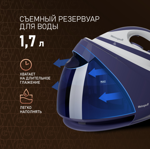 ������������� Weissgauff WSS 302 DP� Turbo Steam Pro