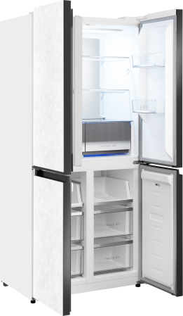 ��������������� ����������� � ���������� Weissgauff WCD 450 White Rock Glass NoFrost Inverter