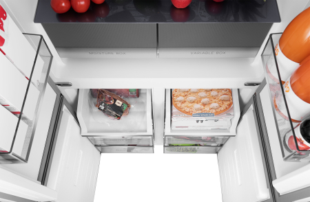 ��������������� ����������� � ���������� Weissgauff WCD 450 White Rock Glass NoFrost Inverter