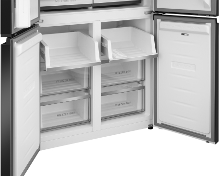 ��������������� ����������� � ���������� Weissgauff WCD 450 White Rock Glass NoFrost Inverter