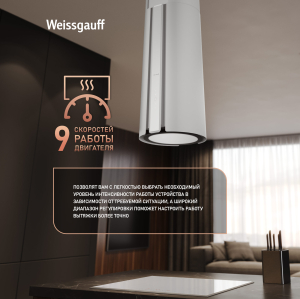      Weissgauff Sun 1400 Island BLDC White