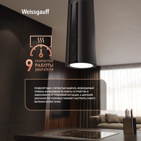      Weissgauff Sun 1400 Island BLDC Black