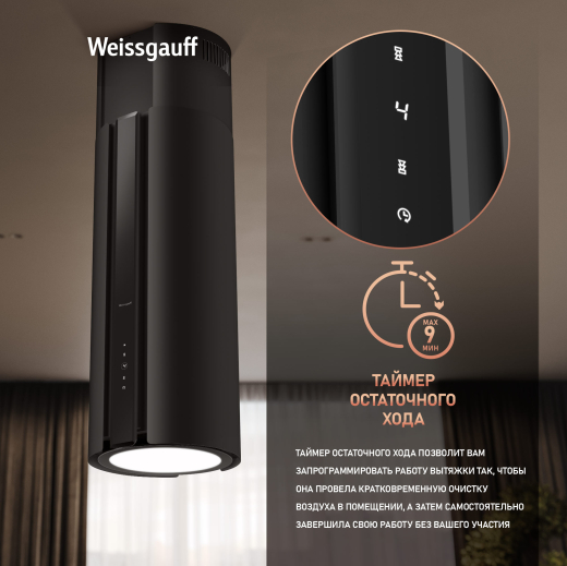�������� ��������� ������� � ���������� Weissgauff Sun 1400 Island BLDC Black
