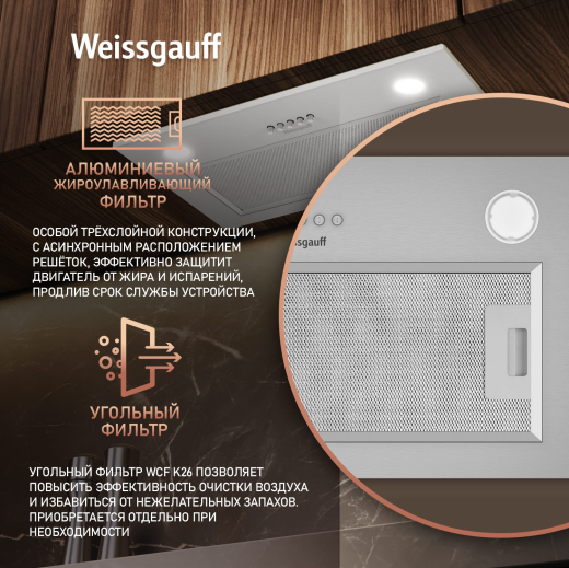 �������� ������������ ������� Weissgauff Root 600 PB Inox