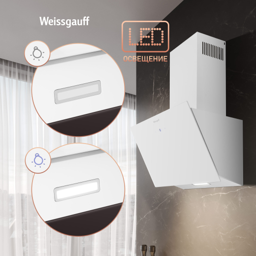 ��������� ������� Weissgauff Yota 500 Touch White Glass