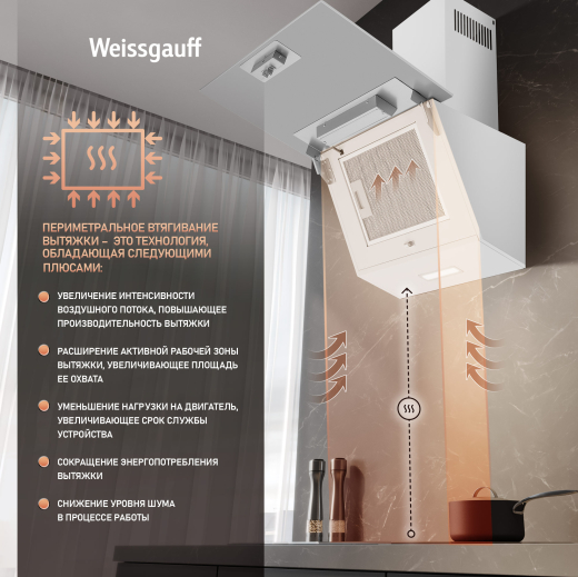 ��������� ������� Weissgauff Yota 500 Touch White Glass