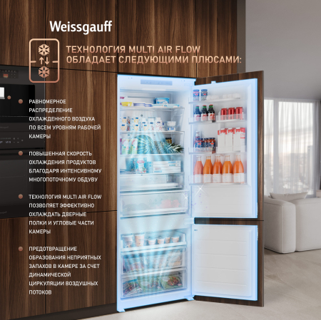 ������������ ����������� � ���������� Weissgauff WRKI 1970 Total NoFrost Inverter Premium Ecofresh Inox