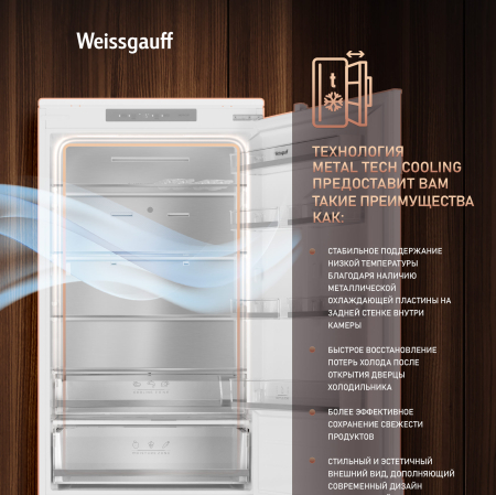 ������������ ����������� � ���������� Weissgauff WRKI 1970 Total NoFrost Inverter Premium Ecofresh Inox