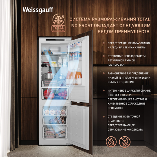 ������������ ����������� Weissgauff WRKI 178 Total NoFrost EcoFresh