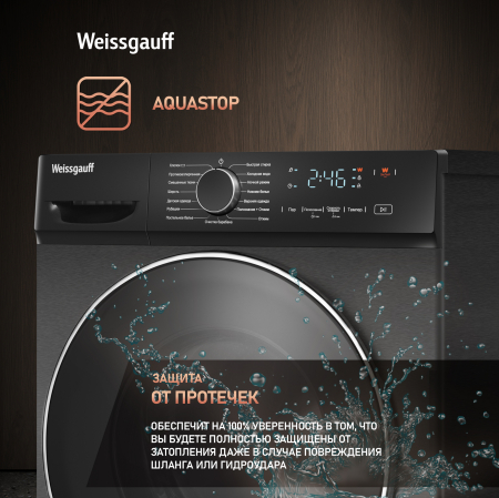 C��������� ������ � ���������� � ����� Weissgauff WM 4627 Touch Inverter Steam Grey