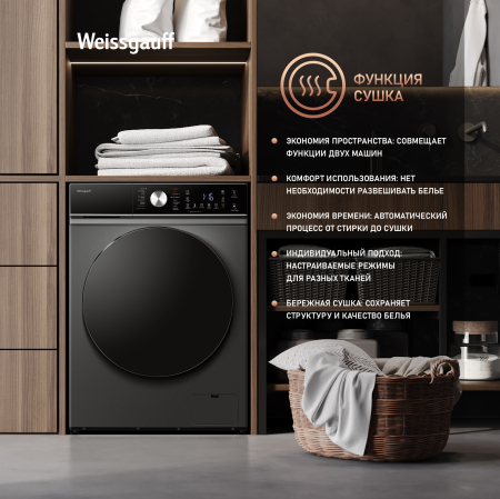 ���������� ������ � ������, ���������� � ����� Weissgauff WMD 61211 D Inverter Steam Deep Grey