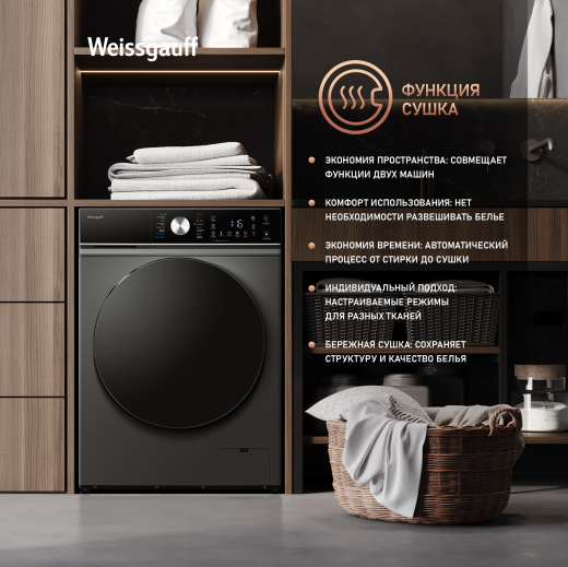 ���������� ������ � ������, ���������� � ����� Weissgauff WMD 61211 D Inverter Steam Deep Grey