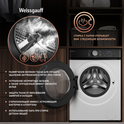 C��������� ������ � ���������� � ����� Weissgauff WM 591410 Inverter Steam