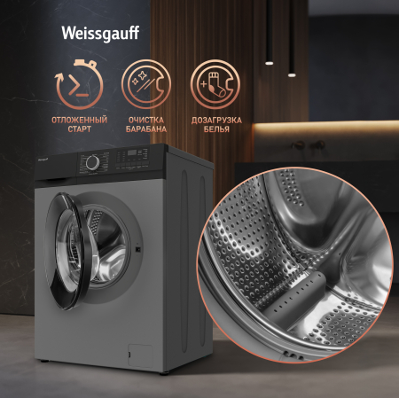 C��������� ������ � ���������� � ����� Weissgauff WM 45127 DC Inverter Steam Grey