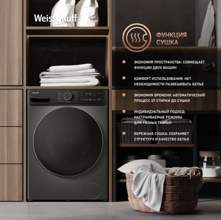 ���������� ������ � ������ � ���������� Weissgauff WMD 4828 Inverter Steam Grey