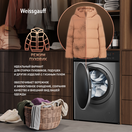 ���������� ������ � ������ � ���������� Weissgauff WMD 4828 Inverter Steam Grey