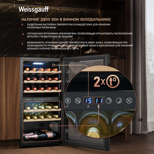 ������ ����������� Weissgauff WWC-29 DB DualZone