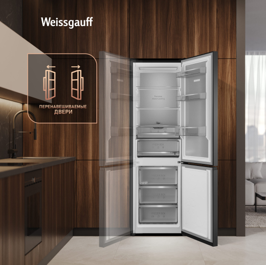 ��������������� ����������� � ���������� Weissgauff WRK 2000 Premium Total NoFrost Black