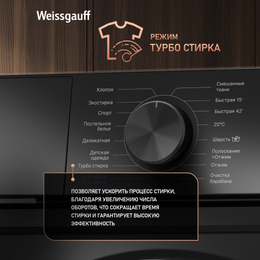C��������� ������ � ���������� � ����� Weissgauff WM 4527 DC Inverter Steam Black