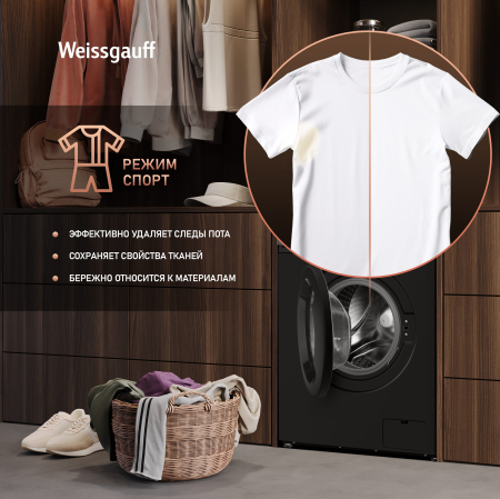 C��������� ������ � ���������� � ����� Weissgauff WM 4527 DC Inverter Steam Black