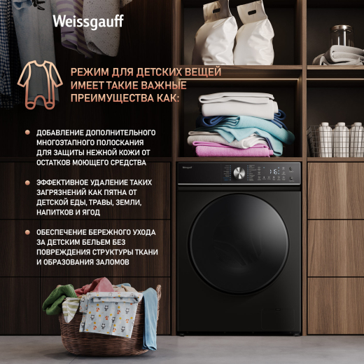 C��������� ������ � ���������� � ����� Weissgauff WM 47148 DC Inverter Steam Black