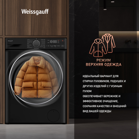 C��������� ������ � ���������� � ����� Weissgauff WM 4627 Touch Inverter Steam Black