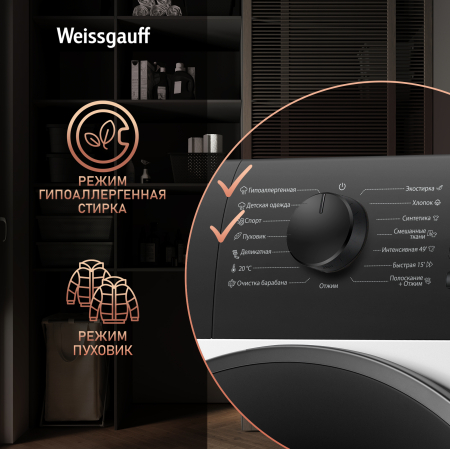 C��������� ������ � ���������� � ����� Weissgauff WM 40106 Inverter Steam