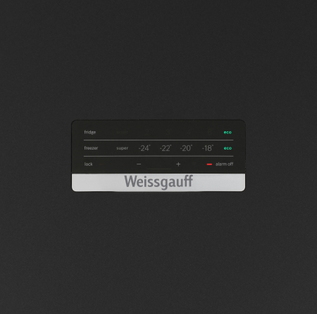 ��������������� ����������� � ���������� Weissgauff WRK 2010 D Inverter NoFrost Black Soft Close