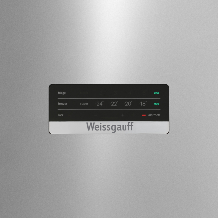 ��������������� ����������� � ���������� Weissgauff WRK 2010 D Inverter NoFrost Inox Soft Close