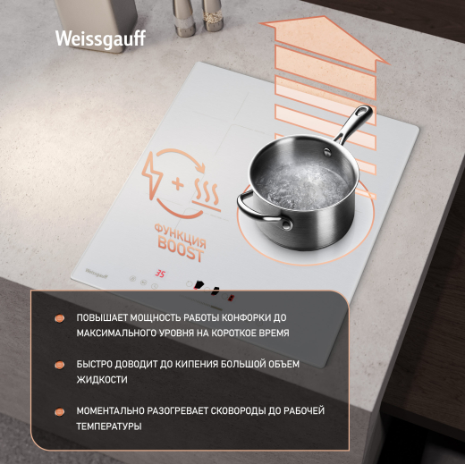 ������������ �������� ������ � ���������� � ��������� Weissgauff HI 430 WSC