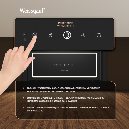 �������� ������������ ������� Weissgauff Quadra 600 Touch Black Glass
