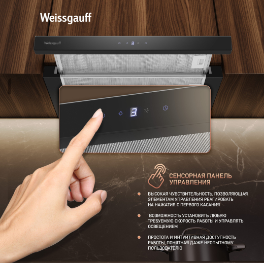 �������� ������������ ������� Weissgauff TEL 600 2M Touch Black Glass