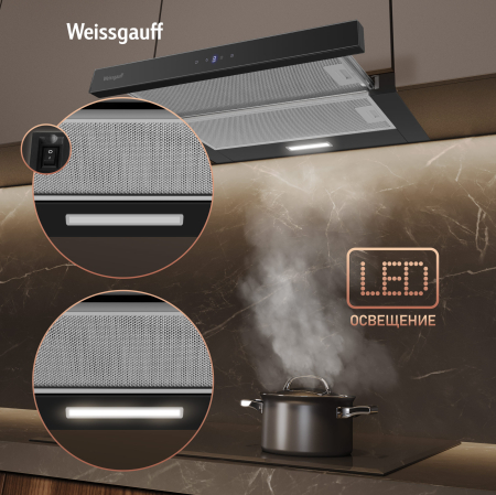    Weissgauff TEL 600 2M Touch Black Glass