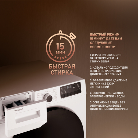 C��������� ������ � ���������� � ����� Weissgauff WM 61212 DC Inverter Steam