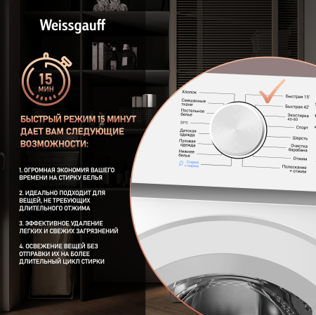 ���������� ������ � ���������� � ����� Weissgauff WM 4506 Inverter Steam