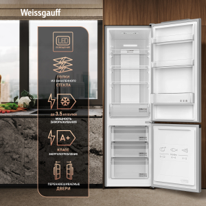 ��������������� ����������� Weissgauff WRK 180 Total NoFrost Dark Grey