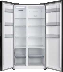 ��������������� ����������� � ���������� Weissgauff WSBS 550 Built-in NoFrost Inverter Black Glass