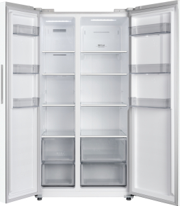 ��������������� ����������� � ���������� Weissgauff WSBS 550 Built-in NoFrost Inverter White Glass
