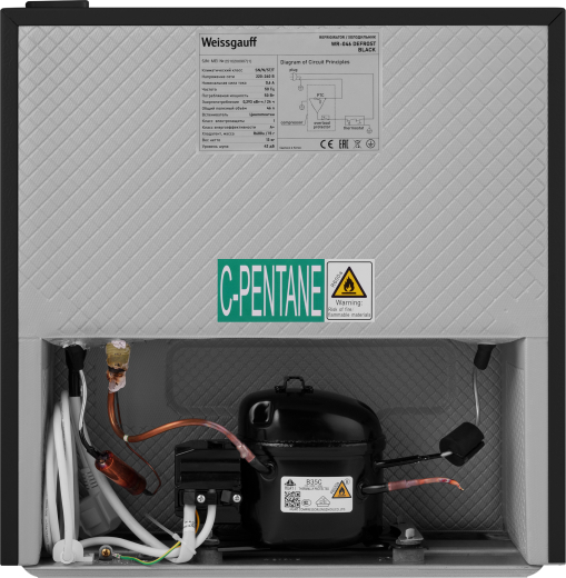 ��������������� ����������� Weissgauff WR-046 Defrost Black