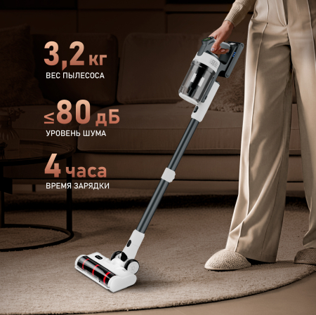 ������������ ������������ ��������������� ������� ����� � ������� ������ (2 � 1)  � ����������� � �������� ����������� Weissgauff V20 BLDC Wash&Dry Dust Station