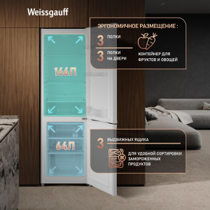 ��������������� ����������� Weissgauff WRK 1700 DeFrost White