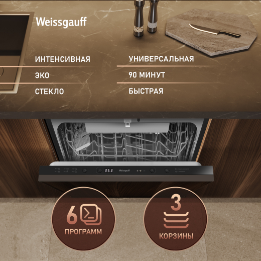 ������������ ������������� ������ � ����� �� ���� � ����-����������� Weissgauff BDW 6036 D AutoOpen