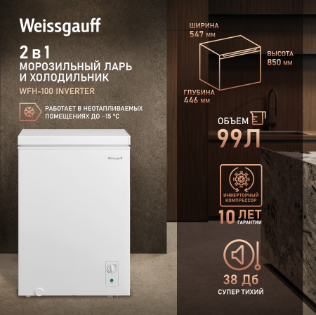 ����������� ���� � ���������� � �������� ������������ Weissgauff WFH-100 Inverter