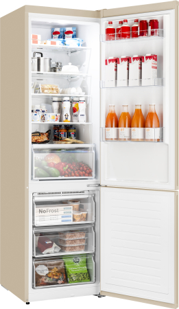 ��������������� ����������� � ���������� Weissgauff WRK 2010 D Inverter NoFrost Beige Soft Close